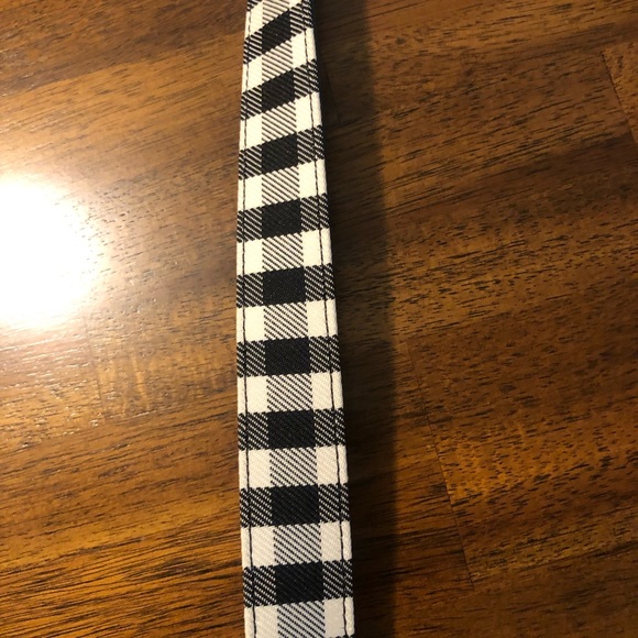 NWT $198 Tory Burch REVERSIBLE Belt in Black Leather and Gingham -Various Sizes! - Picture 10 of 11